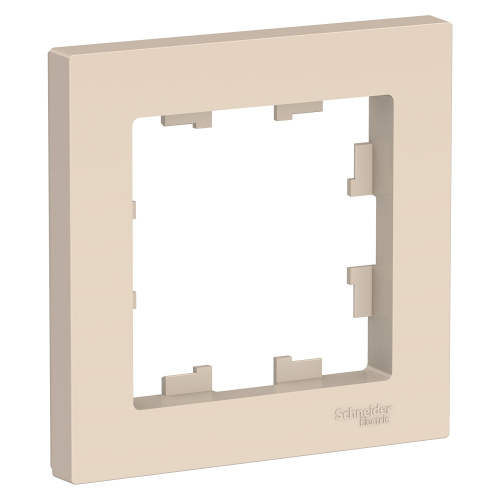 Systeme (Schneider) Electric ATLASDESIGN 1-постовая РАМКА, БЕЖЕВЫЙ ATN000201