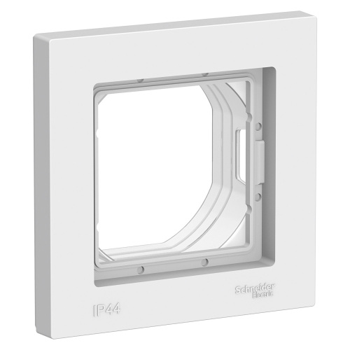 Systeme (Schneider) Electric ATLASDESIGN AQUA 1-постовая РАМКА IP44, БЕЛЫЙ ATN440101