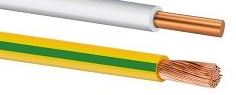 Провод ПуВ (ПВ-1) 1х0,5 ГОСТ (1500м), желто-зеленый TDM