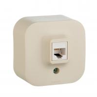 Quteo Розетка TF (RG11) крем Legrand