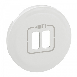 Legrand Celiane, лицевая панель зарядки 2хUSB, белый (068256)
