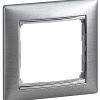 Valena рамка 1 пост алюм. матовый Legrand 770331