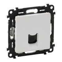 Valena LIFE Розетка TF RJ11 белая Legrand
