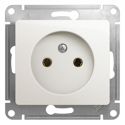 Systeme (Schneider) Electric GLOSSA РОЗЕТКА без заземления, 16А, механизм, ПЕРЛАМУТРОВЫЙ