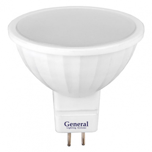 GENERAL лампа светодиодная GLDEN-MR16-8-230-GU5.3-4500 (650400)