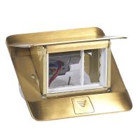 Legrand Выдвижной розеточный блок - неукомплектованный - IP 40 - 3 модуля - латунь