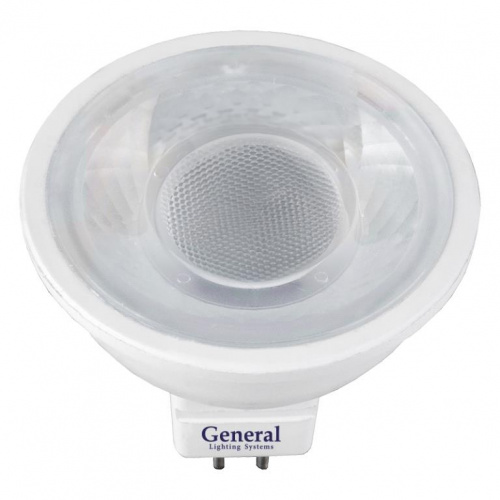 GENERAL лампа светодиодная GLDEN-MR16-7-230-GU5.3-3000 (643400)