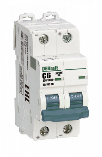 Schneider electric DEKraft Авт. выкл. 2P 6A х-ка C 500В DC ВА-105