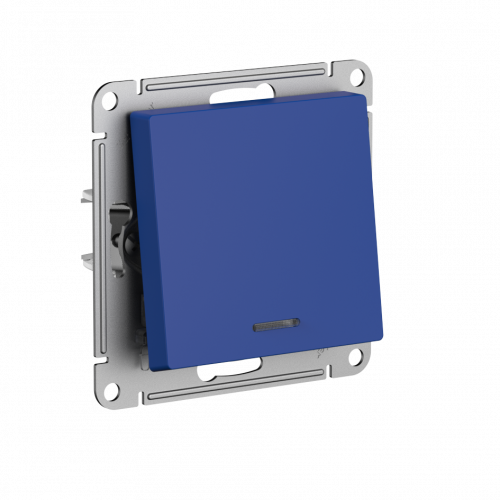 Systeme (Schneider) Electric ATLASDESIGN 1-кл ПЕРЕКЛЮЧАТЕЛЬ с подсветкой, сх.6а, 10АХ, механизам, АКВАМАРИН ATN001163