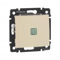 Valena Выключатель 1кл. с подсв. крем Legrand 774310