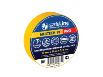 Изолента Safeline 19/20 желтый