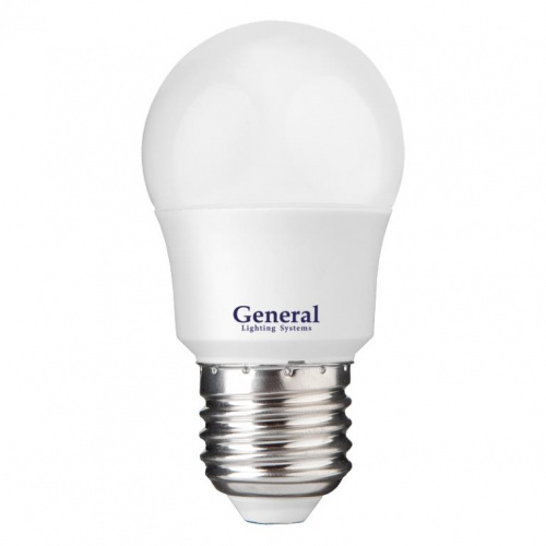 GENERAL лампа светодиодная шар GLDEN-G45F-7-230-E27-6500 (639900)