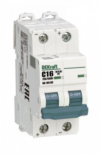 Schneider electric DEKraft Авт. выкл. 2P 16A х-ка C 500В DC ВА-105