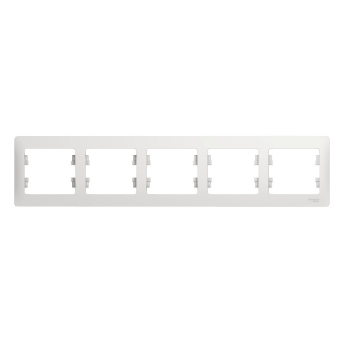 Systeme (Schneider) Electric GLOSSA рамка 5-я горизонт белая