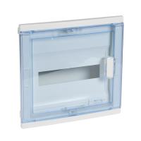 Legrand Щит встраиваемый Nedbox - с синей полупрозрачной скругленной дверью - 1 рейка - 12+2 модуля