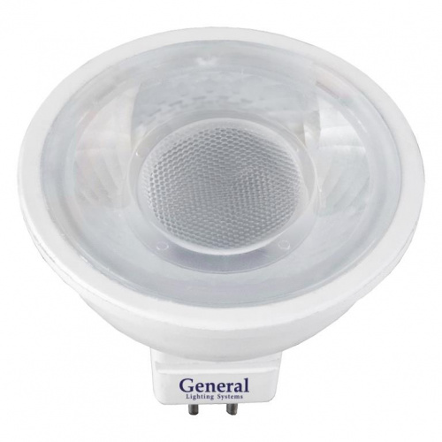 GENERAL лампа светодиодная GLDEN-MR16-8-230-GU5.3-4500 (636200)