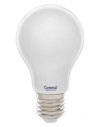 GENERAL лампа светодиодная матовый филамент ЛОН А60 GLDEN-A60S-M-10-230-E27-6500 (649937)