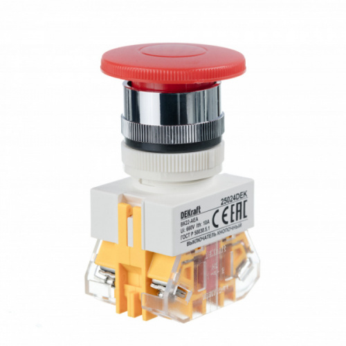 Schneider electric DEKraft Выкл. кноп. грибок AEA D22 КРАСНЫЙ 220В ВK-22