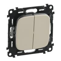 Valena ALLURE выключатель 2кл. слоновая кость Legrand