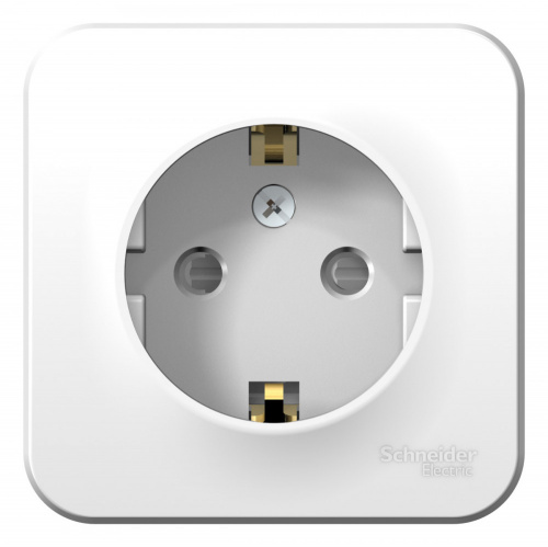 Schneider electric BLANCA РОЗЕТКА с/з со шторками, 16А, 250В, БЕЛЫЙ