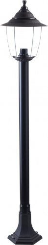 Светильник Прага Эл-11-73-125 60 Вт Е27 напольный на стойке h-1.25 м черный, прозрачный плафон TDM