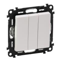 Valena LIFE Выключатель 3 кл на винтах белый Legrand