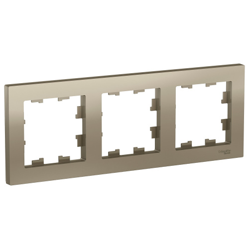 Systeme (Schneider) Electric ATLASDESIGN 3-постовая РАМКА, универсальная, ШАМПАНЬ ATN000503