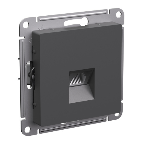 Systeme (Schneider) Electric ATLASDESIGN РОЗЕТКА компьютерная RJ45, кат. 6A, механизм, БАЗАЛЬТ