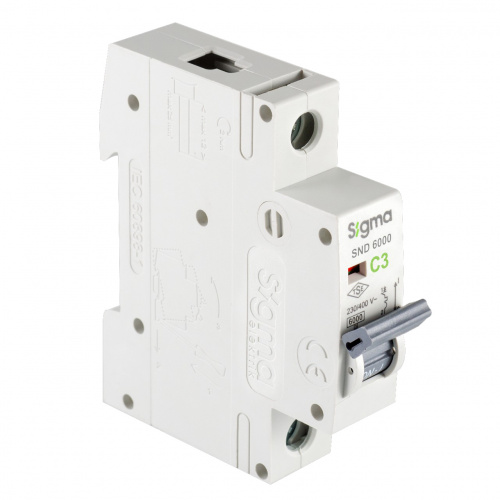 SIGMA Elektrik Автоматический выключатель 1P C 3A 6kA