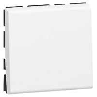 Legrand Кнопочный выключатель - Программа Mosaic - 2 модуля - 6 A - белый