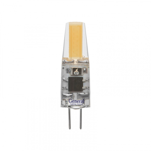 GENERAL лампа светодиодная капсульная GLDEN-G4-3-C-12-6500 силикон (683900)