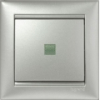 Valena Выключатель 1кл. прох. с подсв. Алюминий Legrand 770126