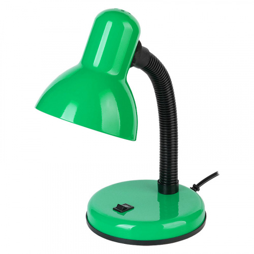 GENERAL светильник настольный на основании с выключателем под лампу зеленый GTL-030-60-220 (800130)