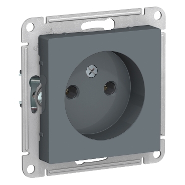 Systeme (Schneider) Electric ATLASDESIGN РОЗЕТКА без заземления, 16А, механизм, ГРИФЕЛЬ ATN000741