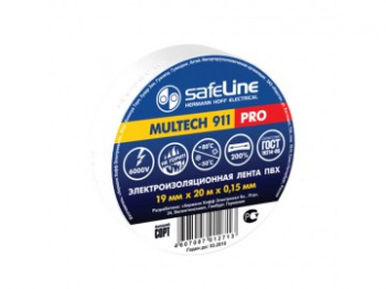Изолента Safeline 19/20 белый