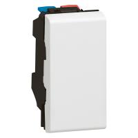 Legrand Выключатели - Программа Mosaic - 10 AX - 250 В~ - 1 модуль - белый