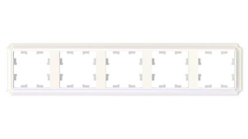 Systeme (Schneider) Electric ATLASDESIGN ANTIQUE 5-постовая РАМКА, универсальная, ЖЕМЧУГ