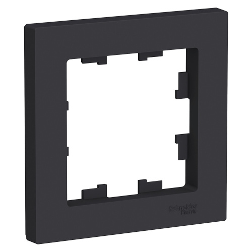 Systeme (Schneider) Electric ATLASDESIGN 1-постовая РАМКА, КАРБОН ATN001001