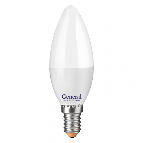 GENERAL лампа светодиодная свеча GLDEN-CF-10-230-E14-2700 (682700)
