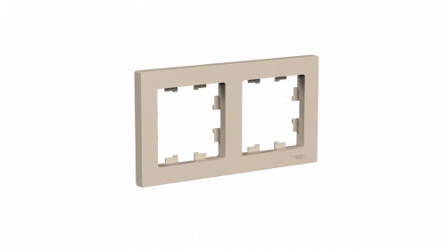 Systeme (Schneider) Electric ATLASDESIGN 2-постовая РАМКА, универсальная, ПЕСОЧНЫЙ ATN001202