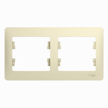 Systeme (Schneider) Electric GLOSSA рамка 2-я горизонт бежевый