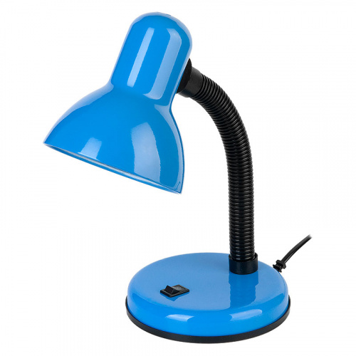 GENERAL светильник настольный на основании с выключателем под лампу синий GTL-029-60-220 (800129)