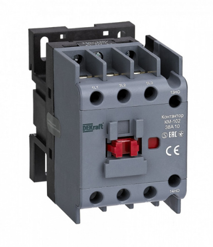 Schneider electric DEKraft Контактор 38А 380В/400В АС3 АС4 1НЗ КМ-102