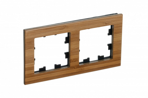 Systeme (Schneider) Electric ATLASDESIGN NATURE 2-постовая РАМКА, ДЕРЕВО БАМБУК (ATN353202)