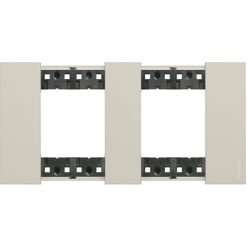 LIVING NOW.Декоративная рамка 2 поста (2+2 модуля).Цвет Песочный.