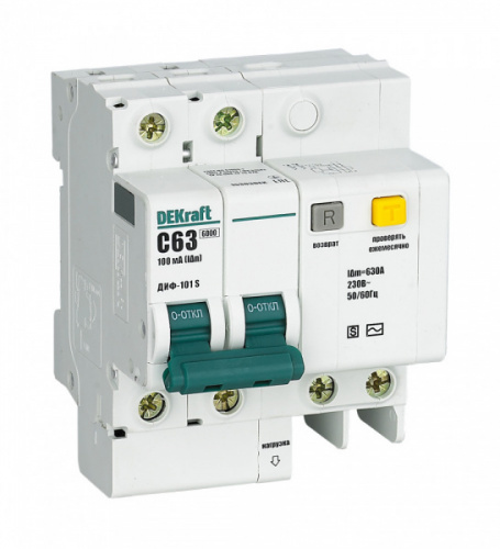 Schneider electric DEKraft АВДТ со встр. защ. от сверхтоков 2P 63A 100мА селективный ДИФ-101 S