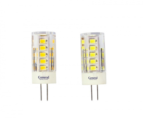 GENERAL лампа светодиодная капсульная GLDEN-G4-5-P-12-2700 пластик (653200)