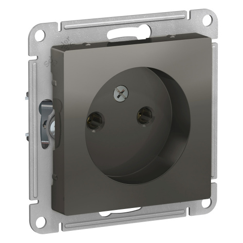 Systeme (Schneider) Electric ATLASDESIGN РОЗЕТКА без заземления, 16А, механизм, СТАЛЬ ATN000941
