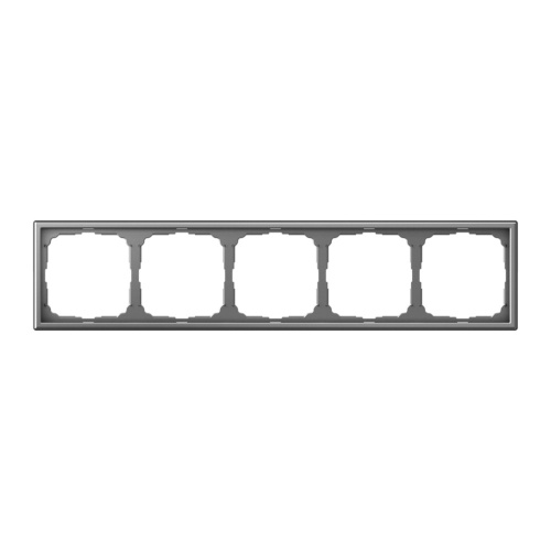 Systeme Electric ARTGALLERY 5-постовая РАМКА, универсальная, СТАЛЬ