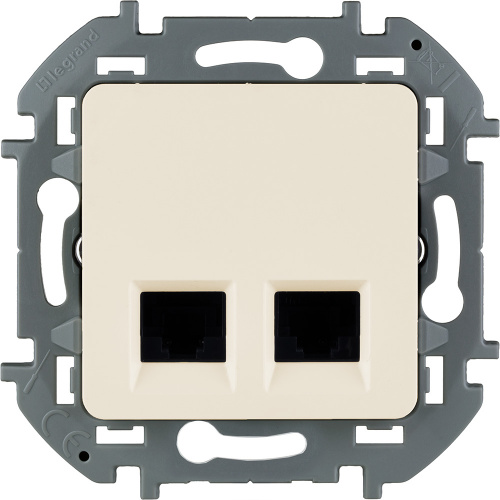 LEGRAND INSPIRIA двойная розетка RJ 45 кат. 6 UTP слоновая кость (673841)